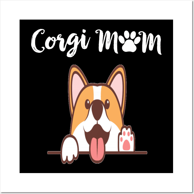 Corgi Mom (242) Wall Art by Drakes